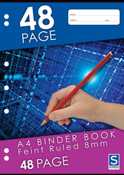 Sovereign Binder Book (A4) - 8mm Ruled: 48 Pages (Pack of 20)