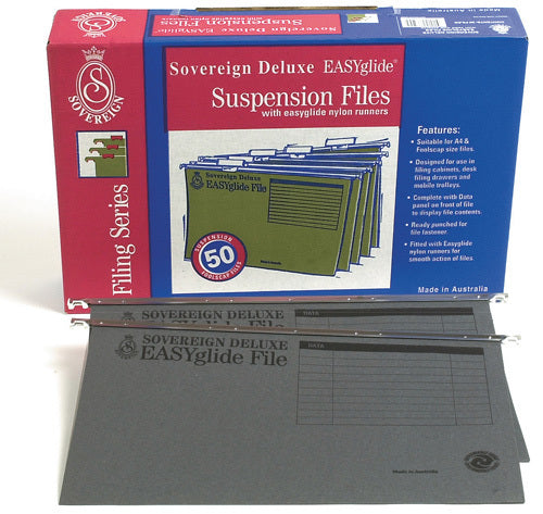 Sovereign Suspension File - Deluxe Green (Box of 50)