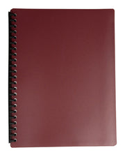 GNS Display Book - A4 Refillable Burgundy: 20 Page (Single)
