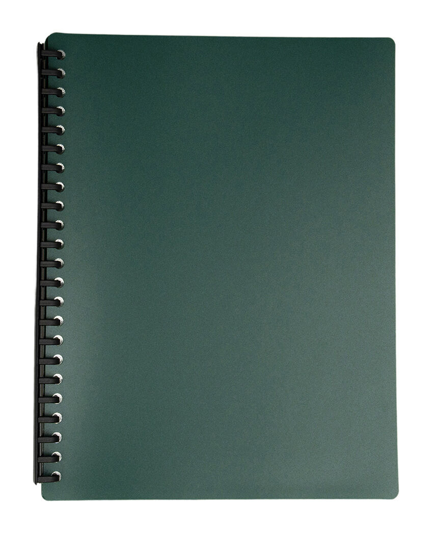 GNS Display Book - A4 Refillable Green: 20 Page (Single)