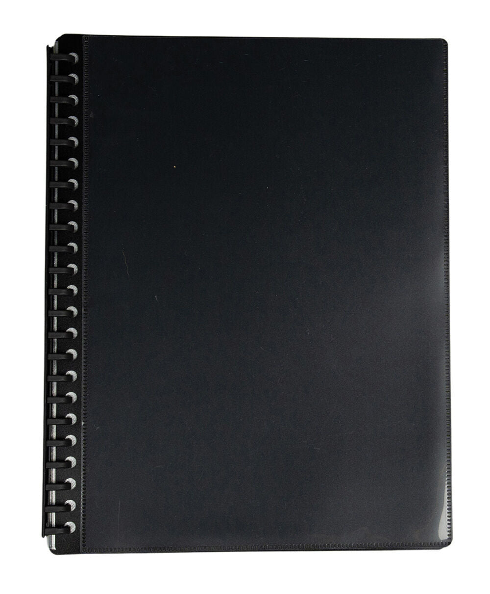GNS Display Book - A4 Refillable Insert Clear Front Black: 20 Page (Single)