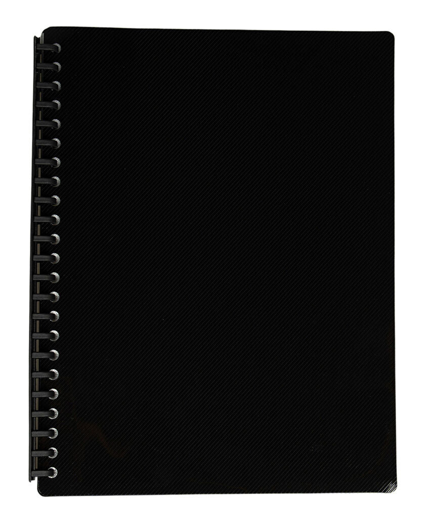 GNS Display Book - A4 Refillable Gloss Black: 20 Page (Single)