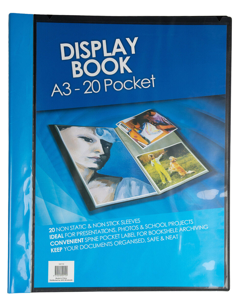 GNS Display Book - A3 Insert Cover: Black (20 Page)