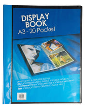 GNS Display Book - A3 Insert Cover: Black (20 Page)