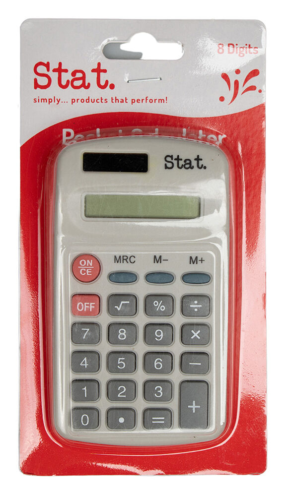 Stat Calculator - SCA9008 8-Digit School Pocket