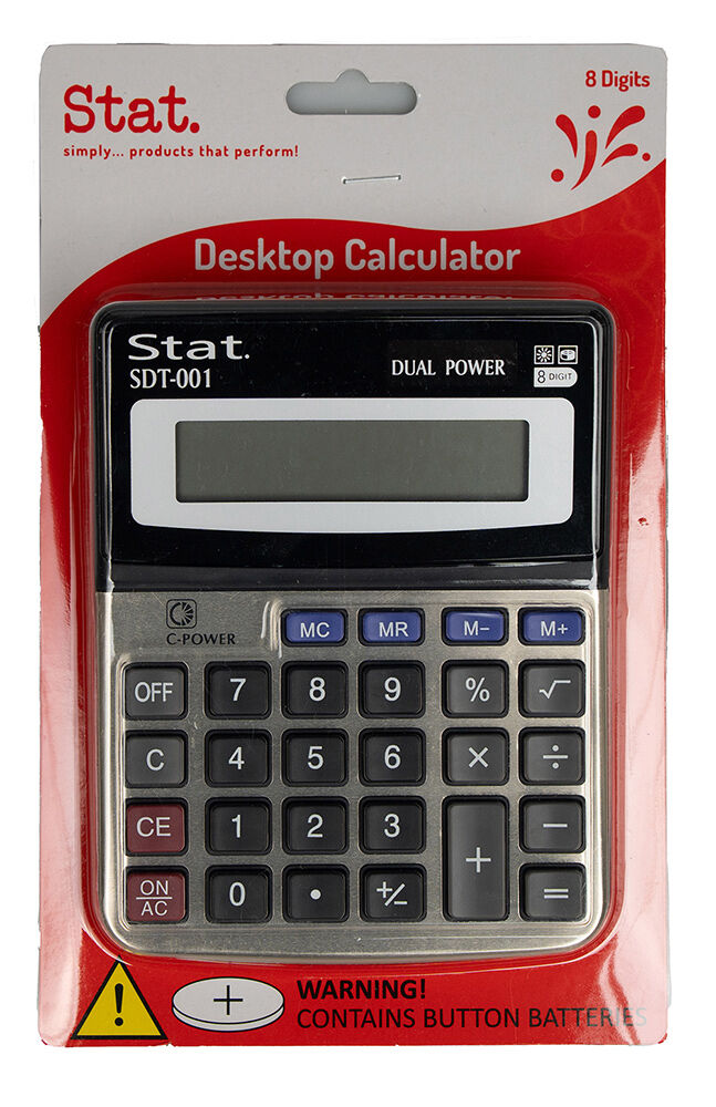 Stat Calculator - 8-Digit SDT001: Small Dual Power