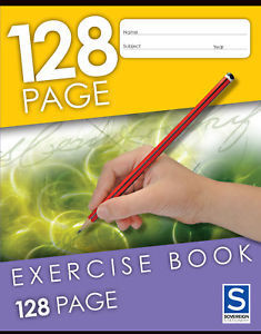 Sovereign Exercise Book (225x175mm) - 8mm Ruled: 128 Pages (Single)