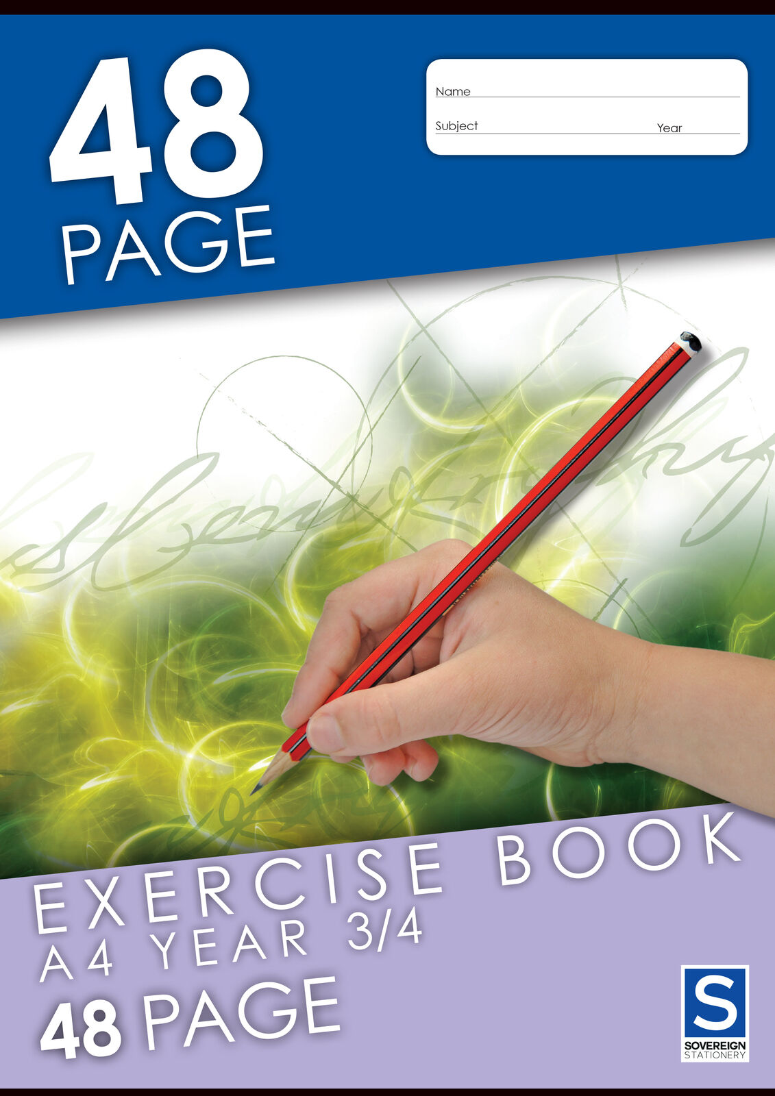 Sovereign Exercise Book (A4) - Year 3/4 Ruled: 48 Pages (Single)