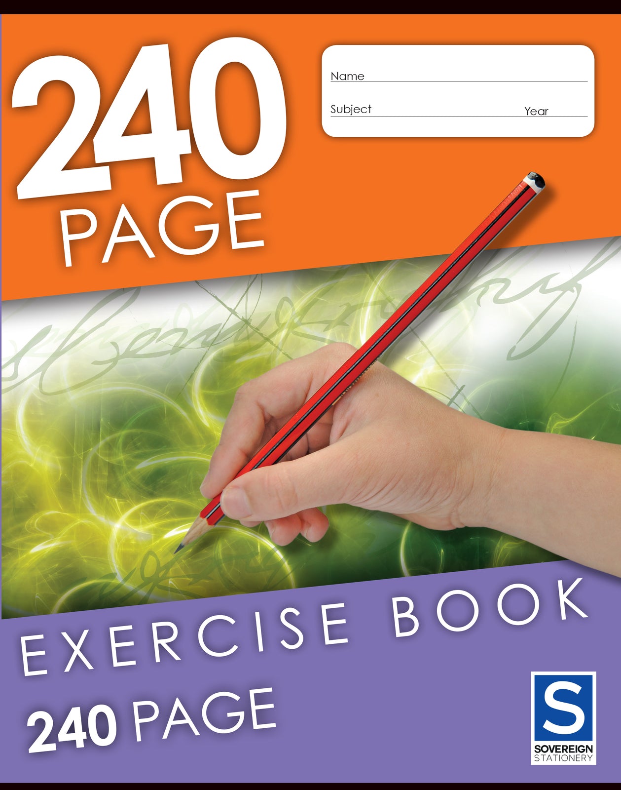 Sovereign Exercise Book (225x175mm) - 8mm Ruled: 240 Pages (Pack of 5)