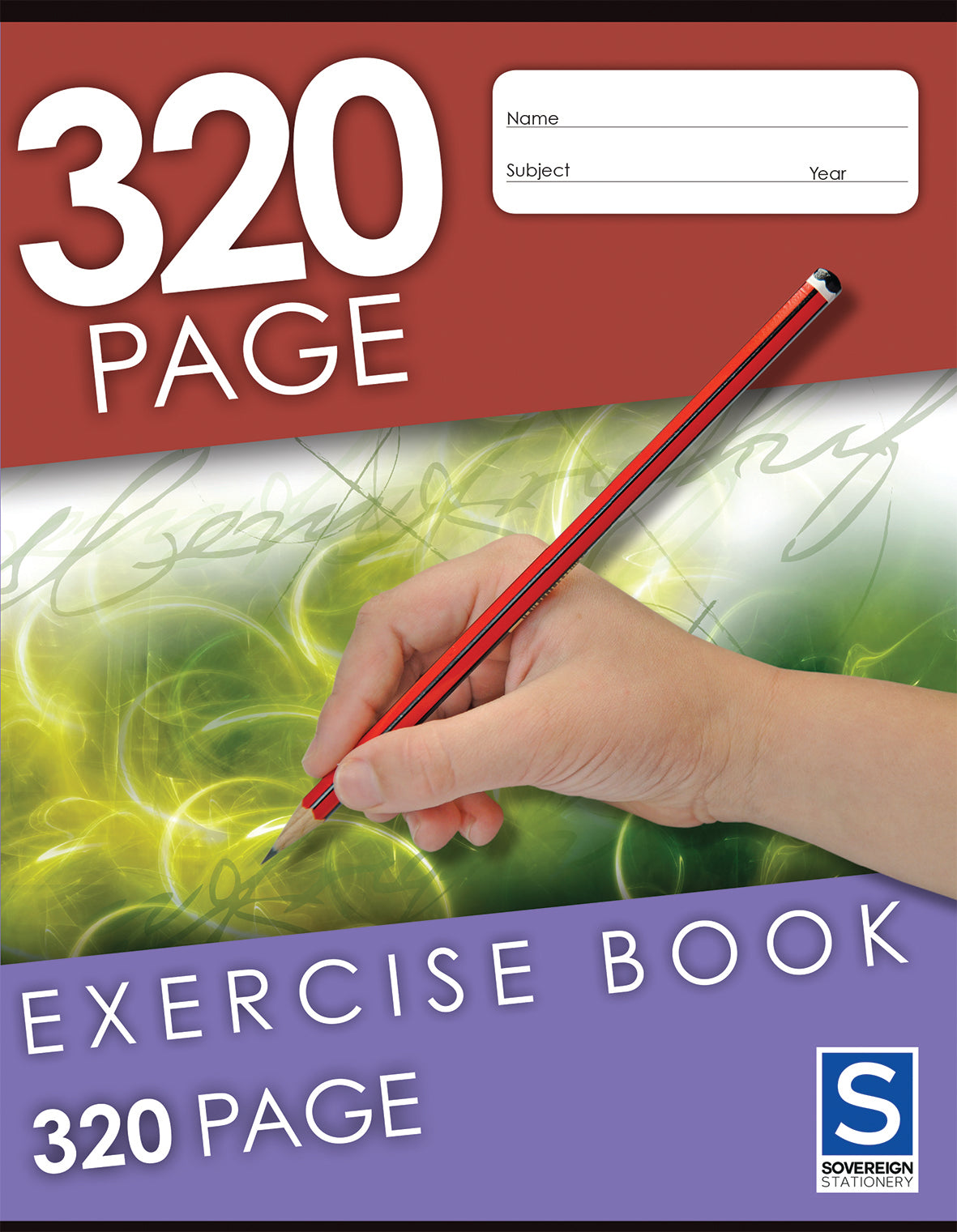 Sovereign Exercise Book (225x175mm) - 8mm Ruled: 320 Pages (Pack of 5)