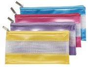 Stat Pencil Case - Fashion PVC Mesh Zip (228x114mm): Assorted