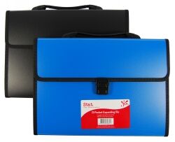 Stat Expanding File - A4 (13-Pocket): Assorted Colours