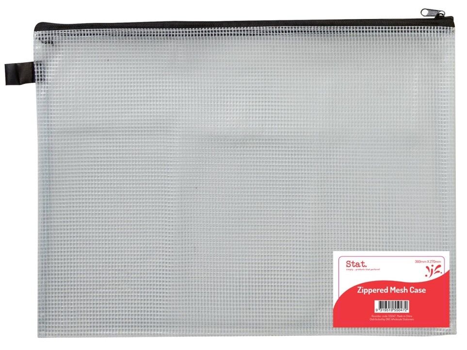 Stat Data Handy Case - Mesh Zip (360x270mm): Large