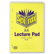 Spirax Lecture Pad 905 - A4 70 Leaf: Top Opening (Single)