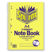 Spirax Notebook 596 - 5 Subject (A4): Side Opening (Single)