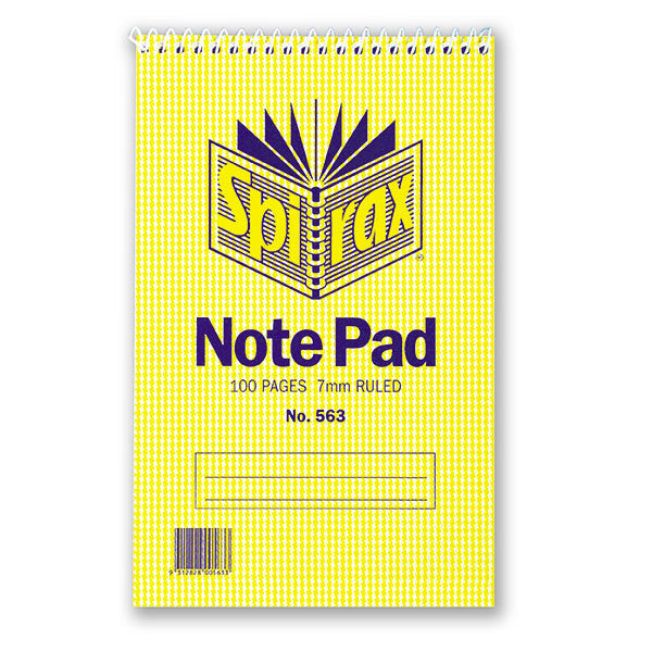 Spirax Notebook 563 - (Short Hand) Top Opening: 100 Pages (Pack of 20)