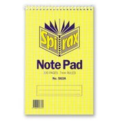Spirax Notebook 563A - Short Hand (Top-Opening): 200 Pages (Single)
