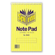 Spirax Notebook 563A - Short Hand (Top-Opening): 200 Pages (Pack of 10)