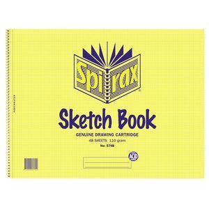 Spirax Sketch Book 579B - 272x360mm: 96 Pages (Pack of 10)