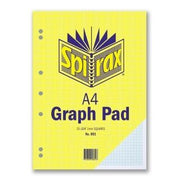 Spirax Graph Pad 801 (A4) - 1mm: 25 Leaf (Single)