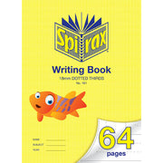 Spirax Writing Book 161 (335x240mm) - 18mm Dotted Thirds: 64 Pages (Pack of 10)