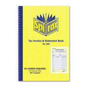Spirax 555 Invoice & Statement Bk 207X144 S/O - Pack of 10