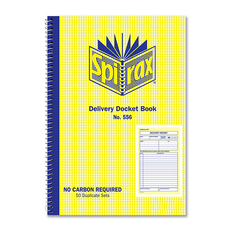 Spirax 556 Delivery Book 207X144mm - Pack of 10