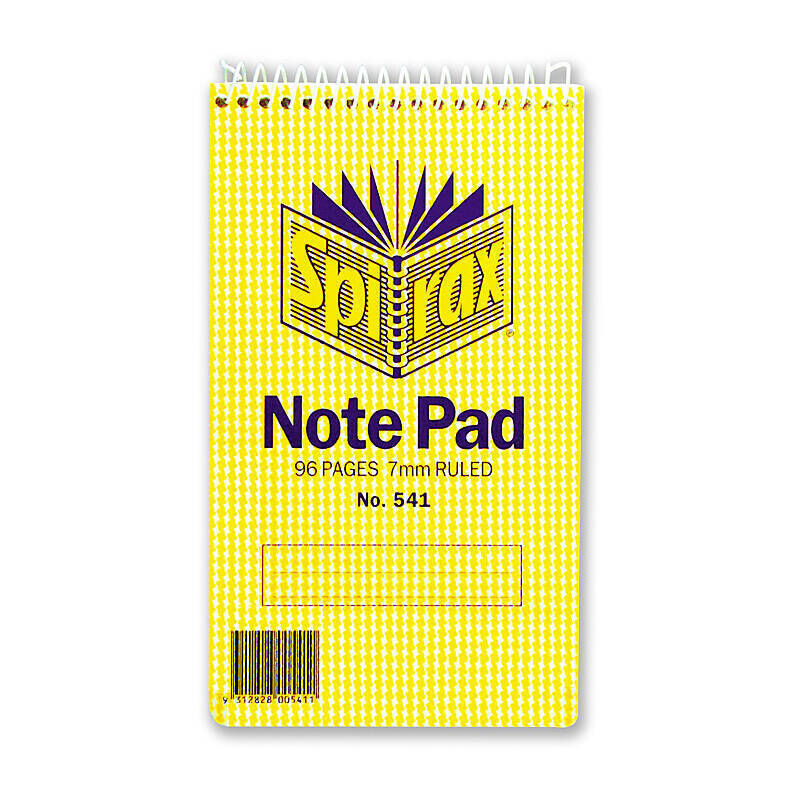 Spirax 541 Notebook 147X87mm 96 Pg T/O Pack of 20