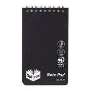 Spirax P541 Polypropylene Notebook 96 Pgs Black T/O Pack of 5