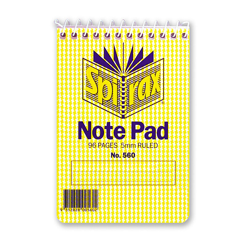 Spirax 560 Notebook 112X77mm 96 Pg T/O Pack of 40