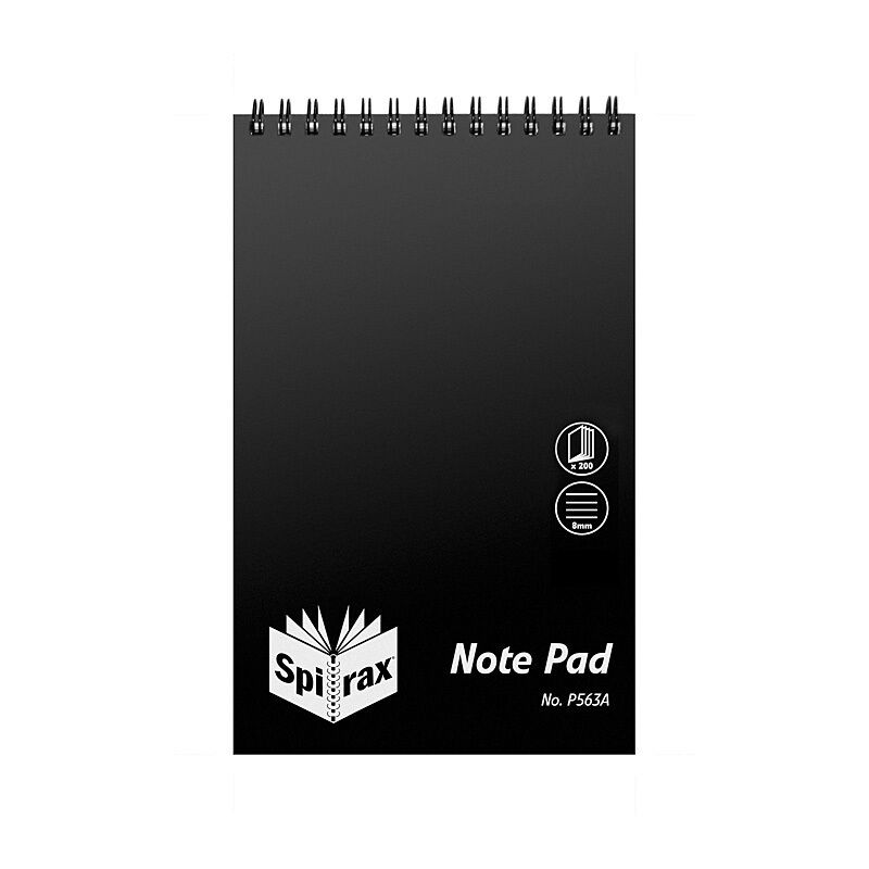 Spirax P563A Polypropylene N/book Rporter 200X127 200P Pack of 10