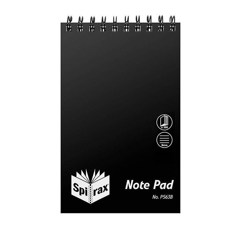 Spirax P563B Polypropylene N/book Rporter 200X127 300P Pack of 10