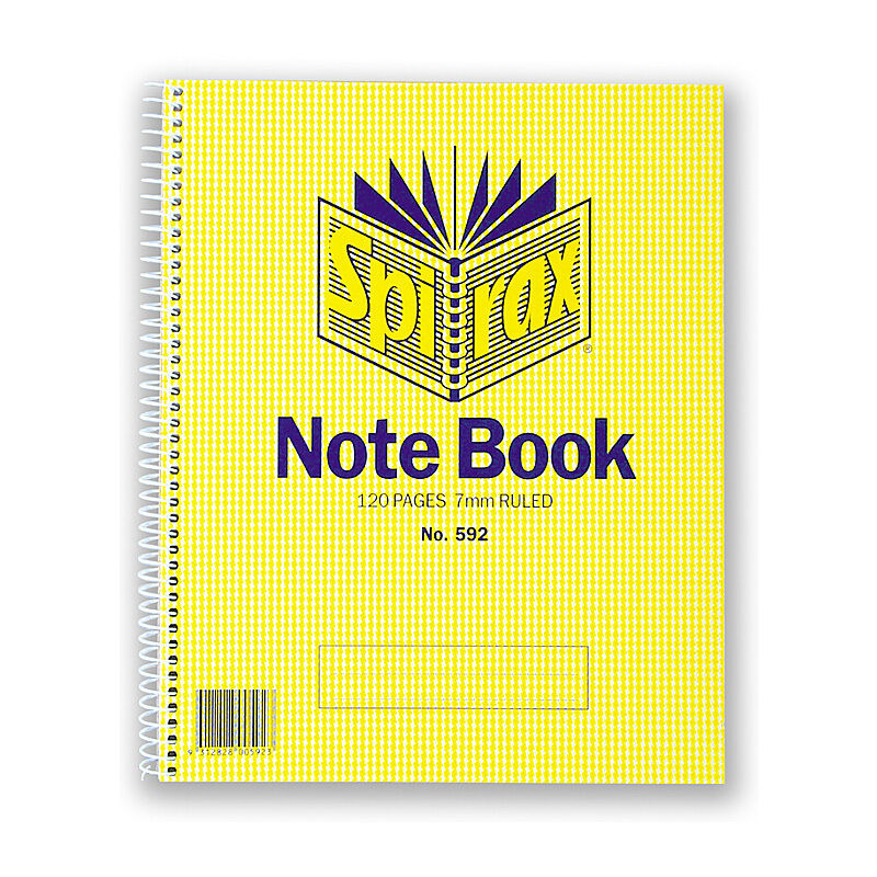 Spirax 592 Notebook 222X178mm 120Pg S/O Pack of 10