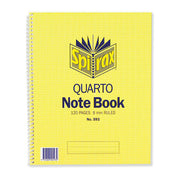 Spirax 593 Notebook Quarto 252x200mm 120 Page Side Opening - Pack of 10