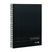 Spirax 400 Platinum Notebook A4 200 Pg Black - Pack of 5