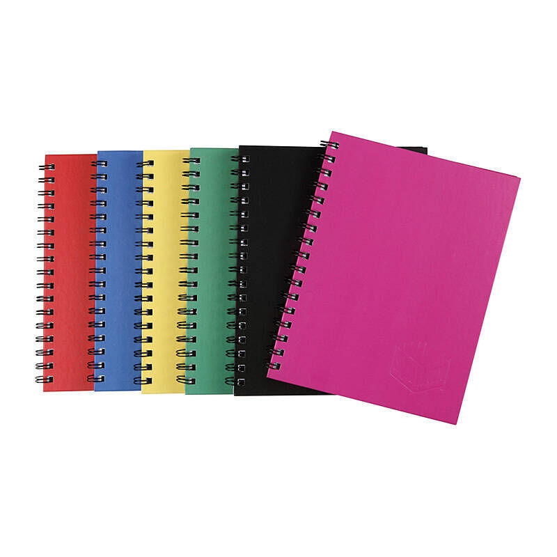 Spirax 510 Hard Cover Book 200 Page Assorted Pack of 5
