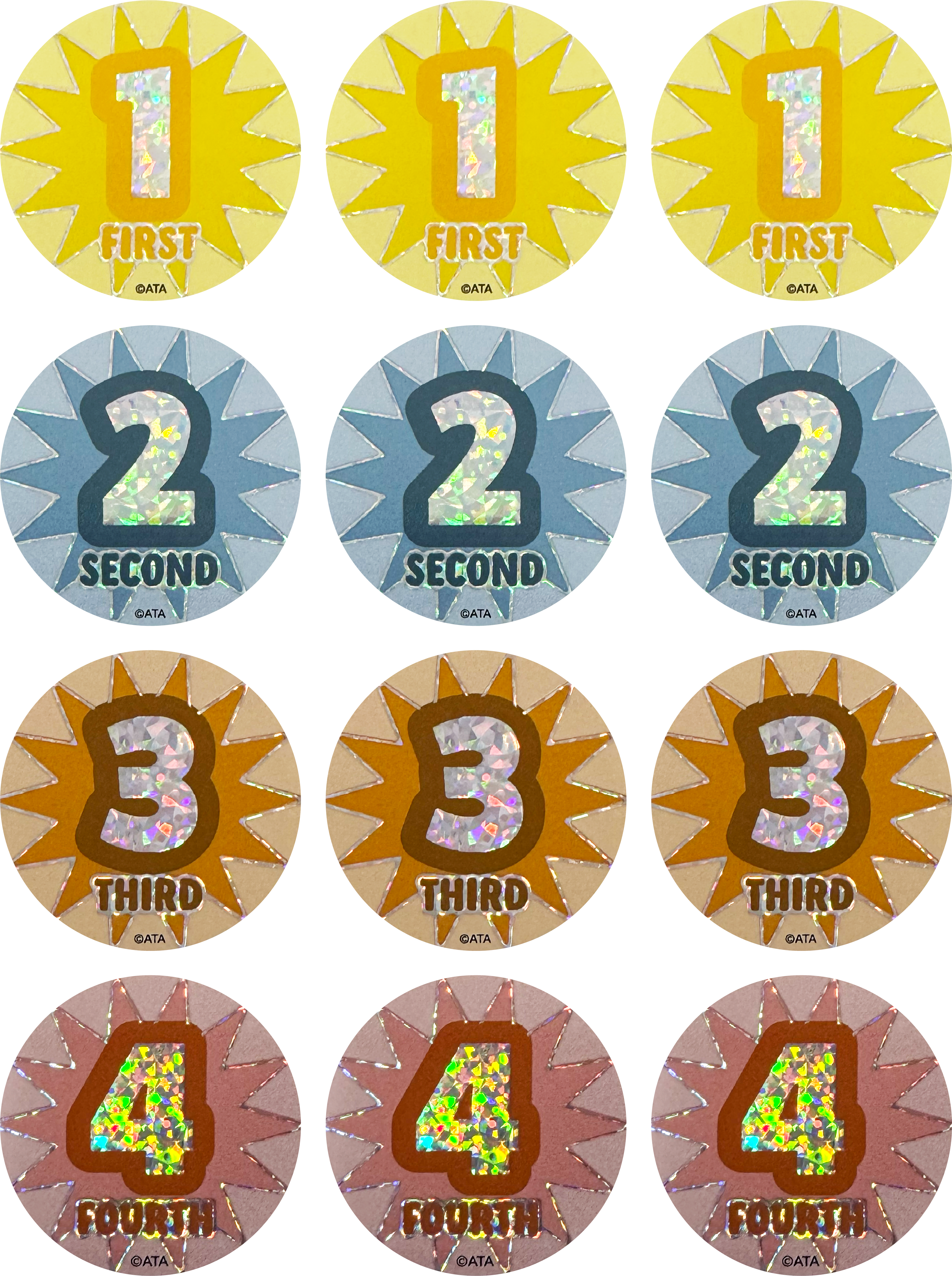 1234 Award (40mm) - Sports & Events Stickers (Previous Design) (Copy)