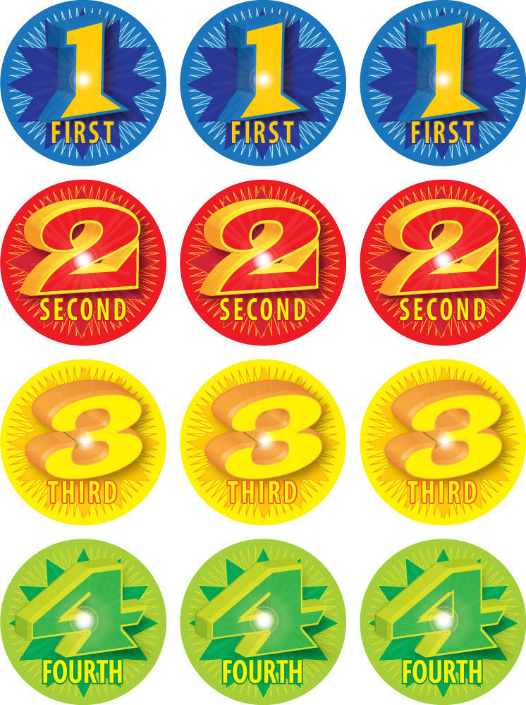 1234 Award (40mm) - Sports & Events Stickers