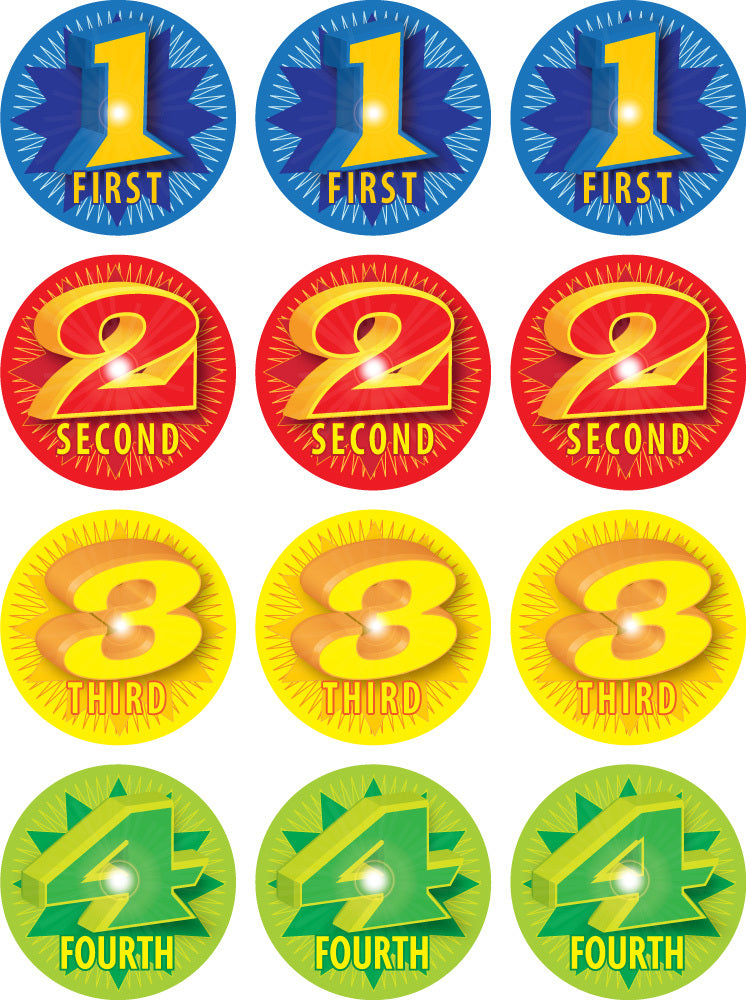 1234 Award (40mm) - Sports & Events Stickers