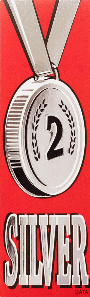 Silver 2 - Self-Adhesive Vinyl Medal Ribbons