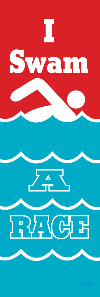 I Swam a Race - Self-Adhesive Vinyl Medal Ribbons