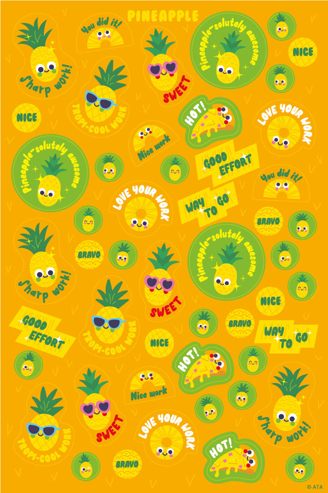 Pineapple - ScentSations "Scratch & Sniff" Merit Stickers (Pack of 150)