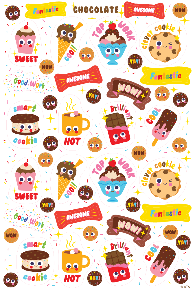 Chocolate - ScentSations "Scratch & Sniff" Merit Stickers (Pack of 150)