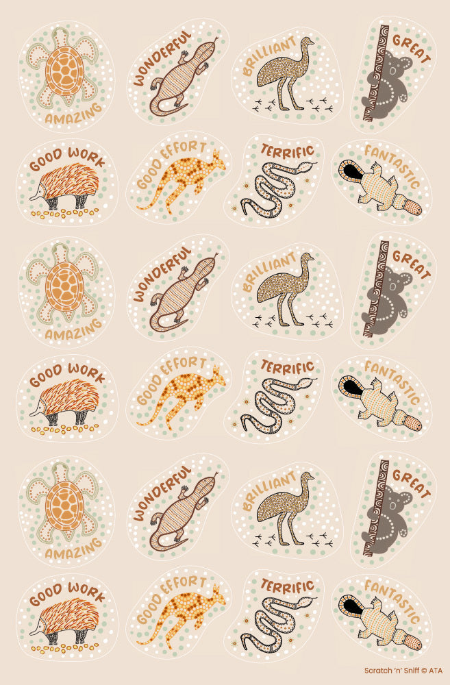 Country Connections - Eucalyptus Scented Merit Stickers (Pack of 72)
