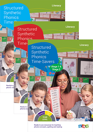 Structured Synthetic Phonics Time-Savers - Stage 1 - 6 Full Set