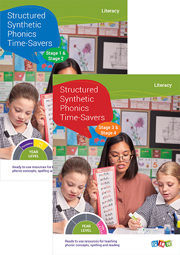 Structured Synthetic Phonics Time-Savers - Stage 1-4 Junior & Middle Primary Set