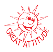 Great Attitude Sun Merit Stamp