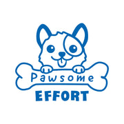 Pawsome Effort - Playful Puns Merit Stamp