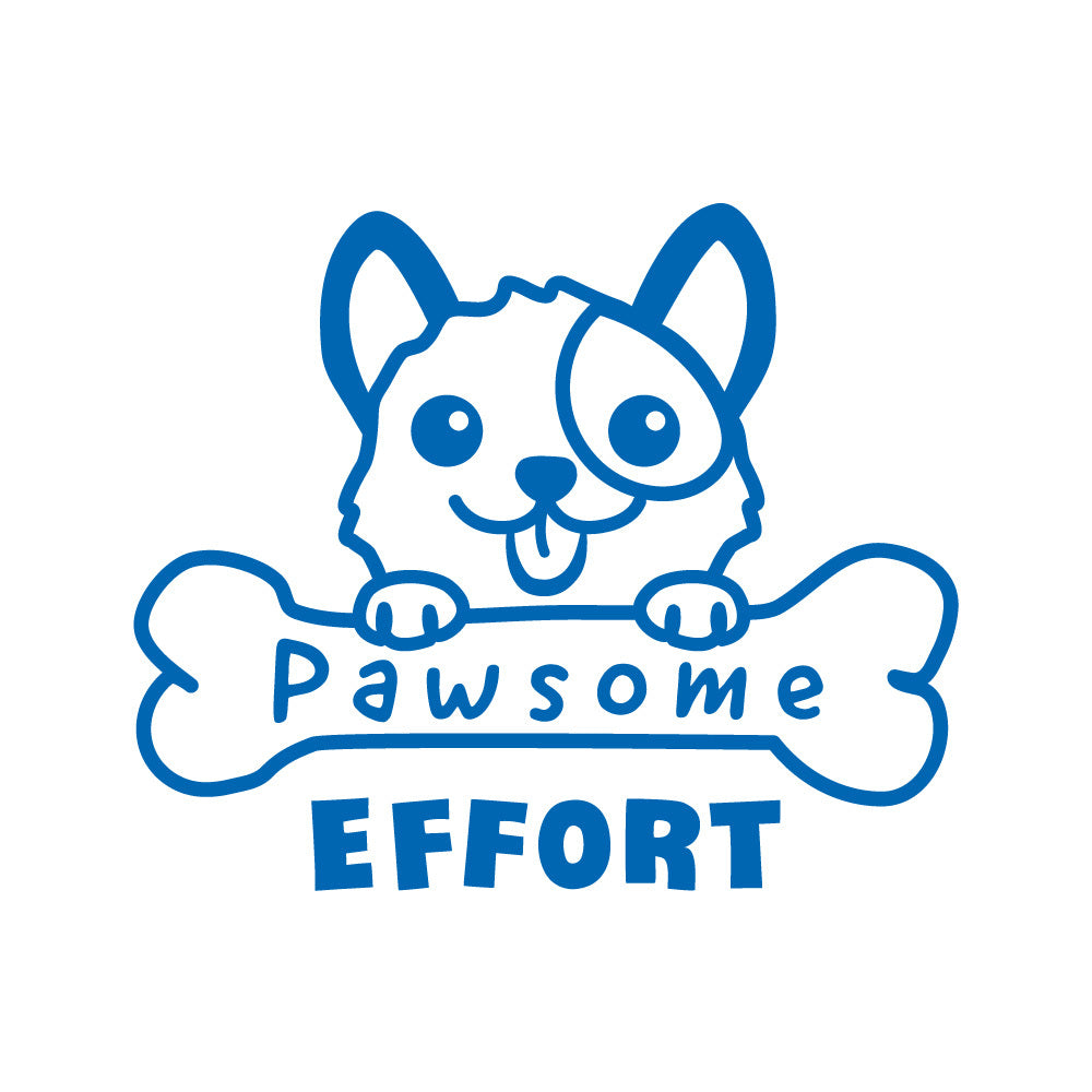 Pawsome Effort - Playful Puns Merit Stamp