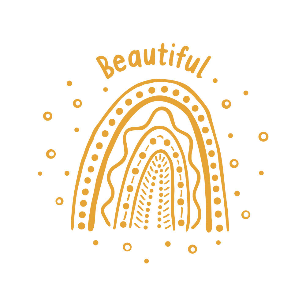 Rainbow Dreaming - Beautiful (Rainbow): Merit Stamp